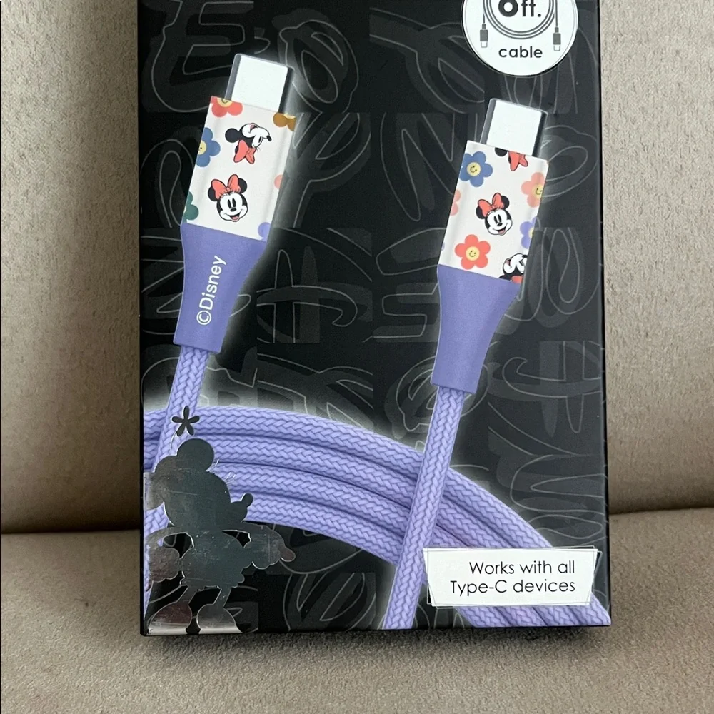 New Disney Minnie Type C Charging Cable
